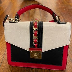 ALDO Red And Black Side Bag